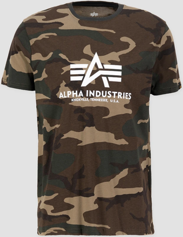 Image of Alpha Industries Basic Camo T-Shirt, multicolored, Size L for Men