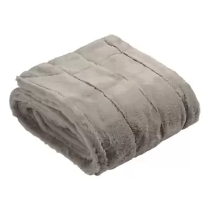 image of Empress Faux Fur Throw Grey