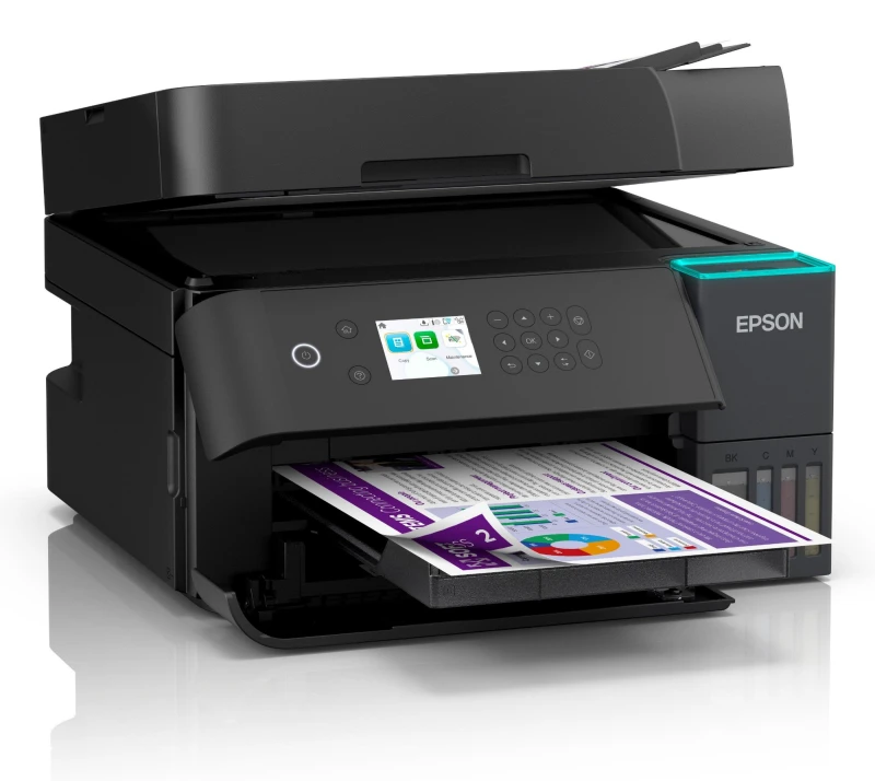 Image of Epson EcoTank ET-3950 Wireless All In One Inkjet Printer - Black