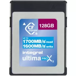 Image of Integral 128GB UltimaPro X2 CFExpress Professional Memory Card Type B 2.0