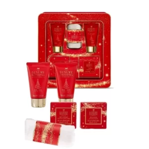 image of The Luxury Bathing Company Merry and Bright Tin Gift Set