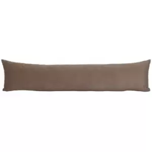 image of Evans Lichfield - Opulence Velvet Draught Excluder Case, Powder