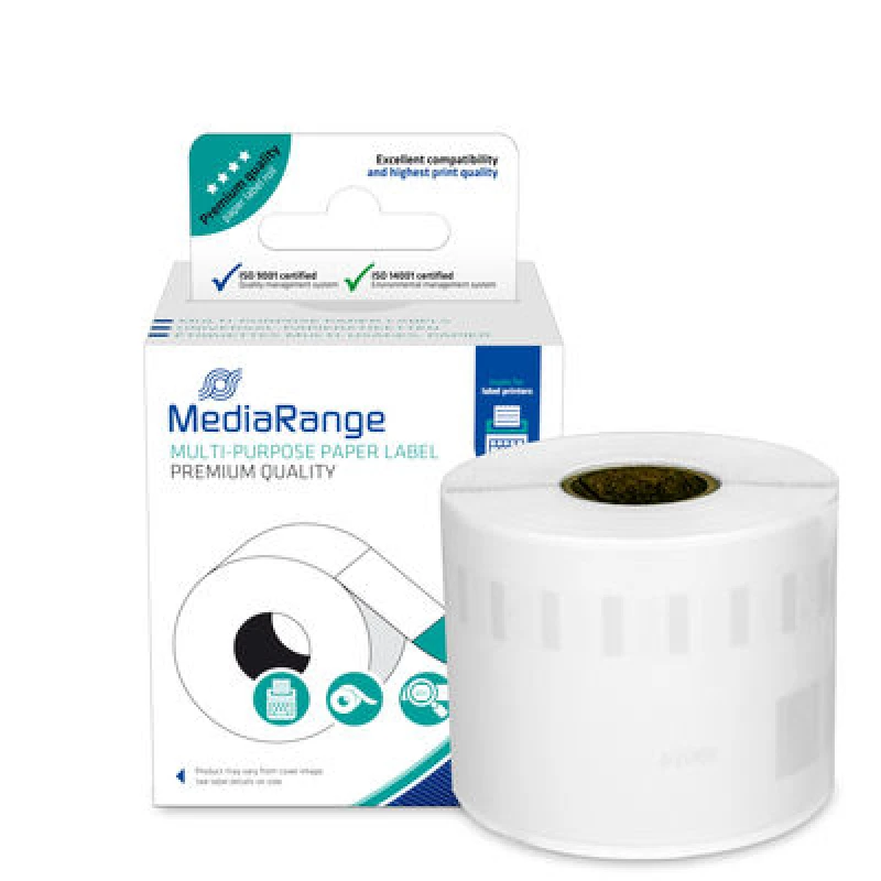 Image of MediaRange Multi-purpose paper labels. for label printers using Dymo 9
