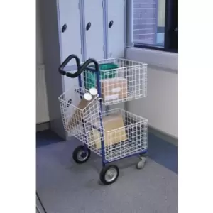 Image of Slingsby Standard Small Mailroom Trolley With Comfort Grip Handles
