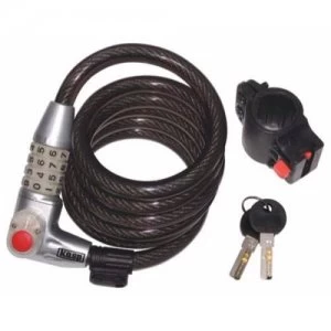 Image of Kasp Illuminated Combination Coil Bike Security Padlock Lock 1800mm