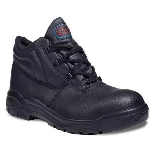 Image of Chukka Boot Size 7 Leather with Steel Toecap and Midsole Black