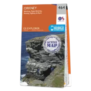 Image of Map of Orkney - Westray, Papa Westray, Rousay, Egilsay & Wyre