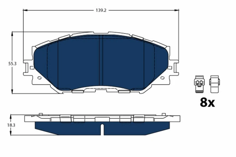 Image of Brake pad set TRW GDB3425BTE
