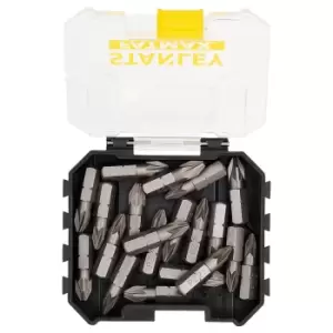 image of Stanley FatMax 20 Piece 25mm Pz2 Screwdriver Bit Set