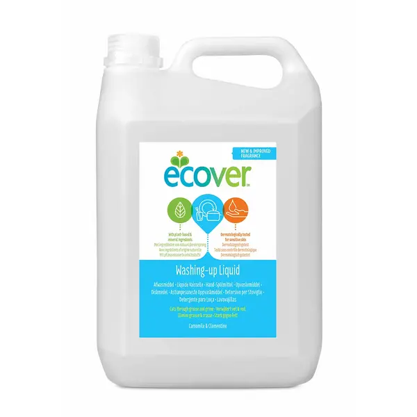 Image of Ecover Washing Up Liquid Refill Camomile & Clementine 5L