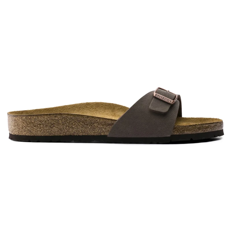 Image of Birkenstock Sandals Birkenstock Madrid Birko-Flor Birkibuc Marron Unisex 38