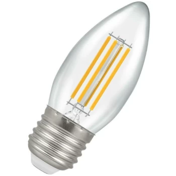Image of Lamps LED Candle 6.5W ES-E27 Filament (60W Equivalent) 2700K Warm White Clear 806lm ES Screw E27 Light Bulb - Crompton