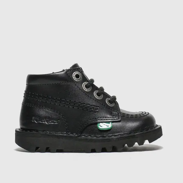 Image of Kickers Black hi zip Toddler boots Black UK 10 (EU 28)