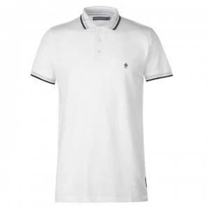 Image of French Connection Connection Tipped Polo Senior - White