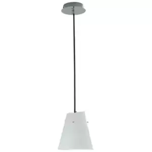 image of Fan Europe ermes Dome Pendant Ceiling Light White Black 18x27cm