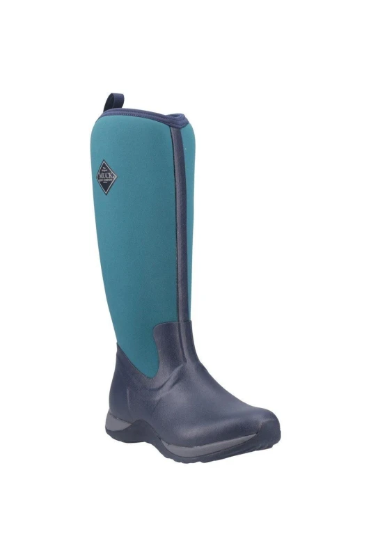 Image of Muck Boots Womens Arctic Adventure Wellington in Navy Size: 4 Navy Female 4