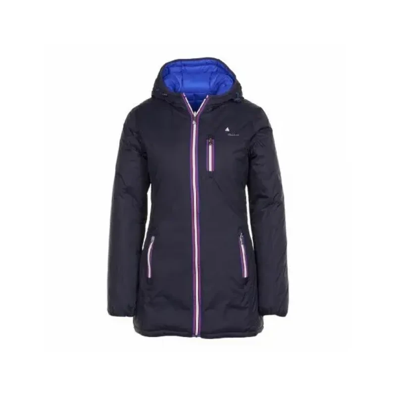 Image of Peak Mountain Long reversible womens coat Peak Mountain Awill Bleu Female L