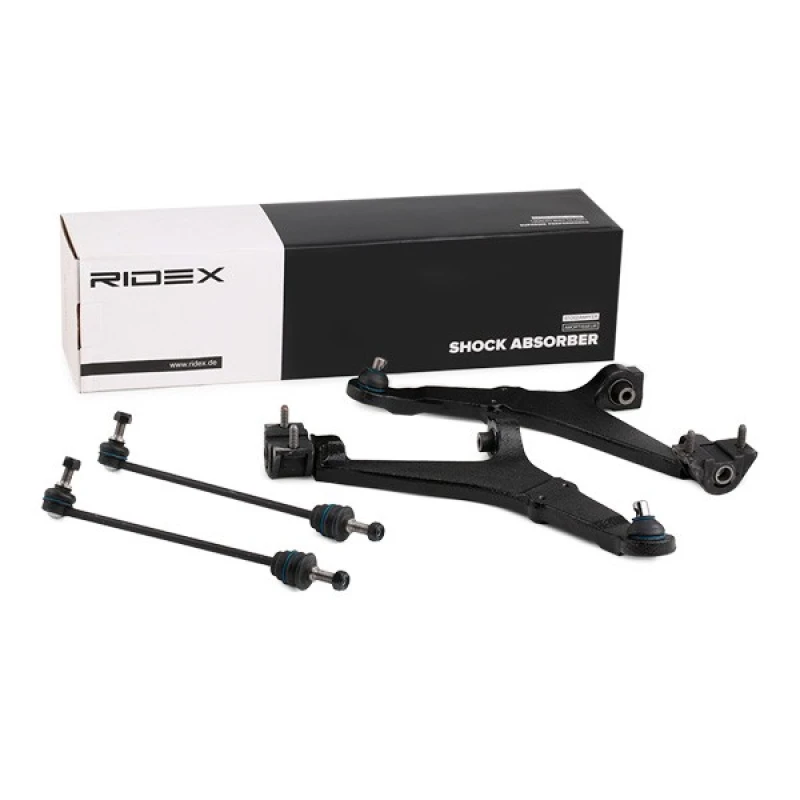 Image of RIDEX 772S0246 Control arm repair kit with coupling rod, Front Axle Right, Control Arm Suspension Kit (772)