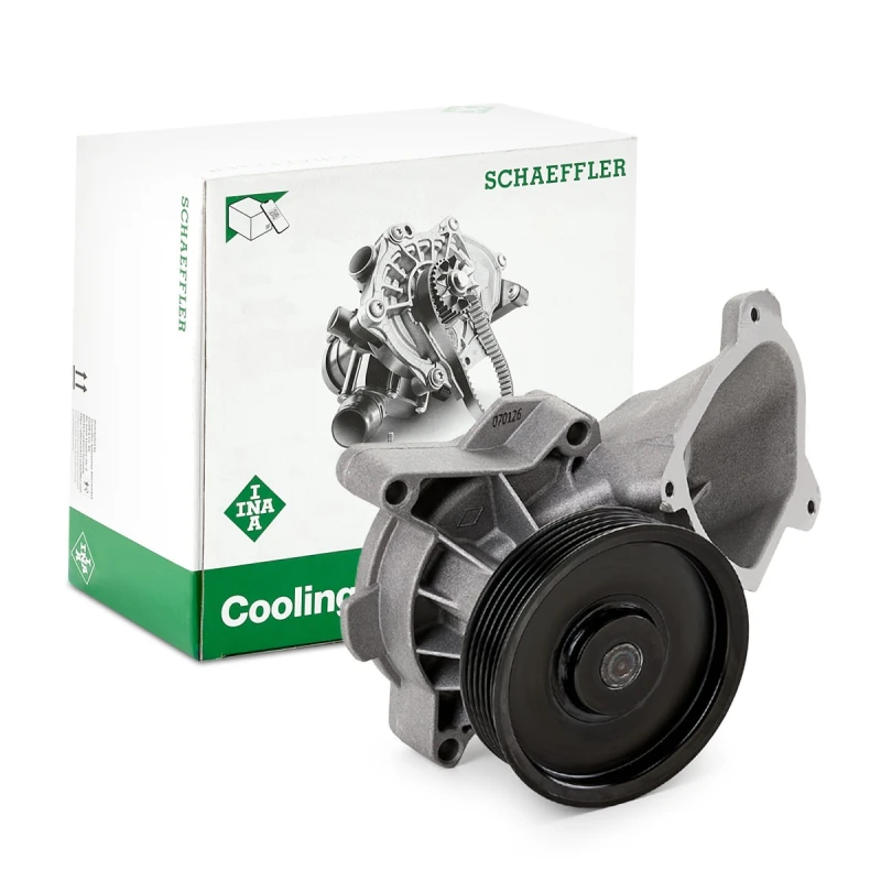 Image of INA 538 0171 10 Water pump with belt pulley, for V-ribbed belt use Water Pump (1260)