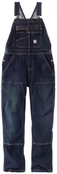 Image of Carhartt Denim Double Front Ladies Dungarees, blue, Size M for Women, blue, Size M for Women