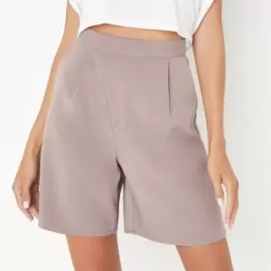 Missguided Tailored Asymmetric Shorts - Grey