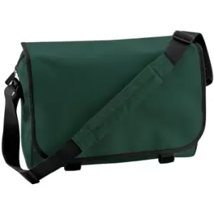 image of Adjustable Messenger Bag (11 Litres) (Pack of 2) (One Size) (Bottle Green) - Bagbase