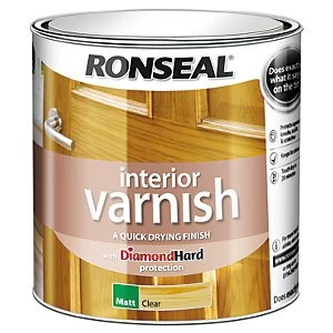 image of Ronseal Interior Varnish Matt Clear 2.5L