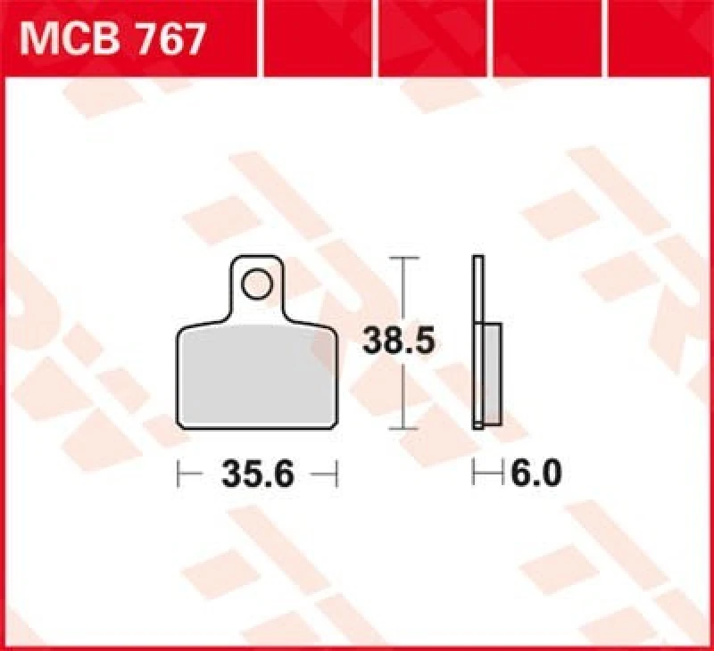 Image of TRW Lucas Brake pad MCB767