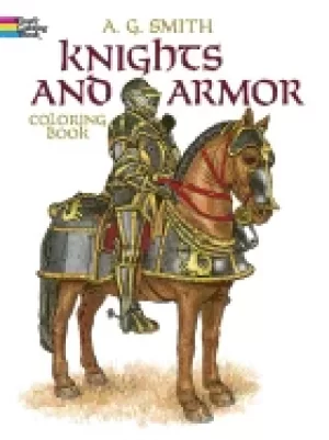 Image of knights and armor coloring book