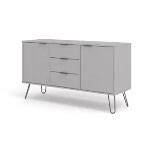 image of Augusta Grey medium sideboard with 2 door, 3 drawers