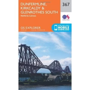 image of Dunfermline, Kirkcaldy and Glenrothes South by Ordnance Survey (Sheet map, folded, 2015)