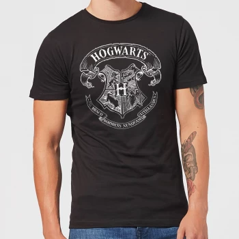 Image of Harry Potter Hogwarts Crest Mens T-Shirt - Black - 3XL - Black