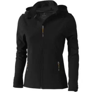 Elevate Womens/Ladies Langley Softshell Jacket (XL) (Solid Black)