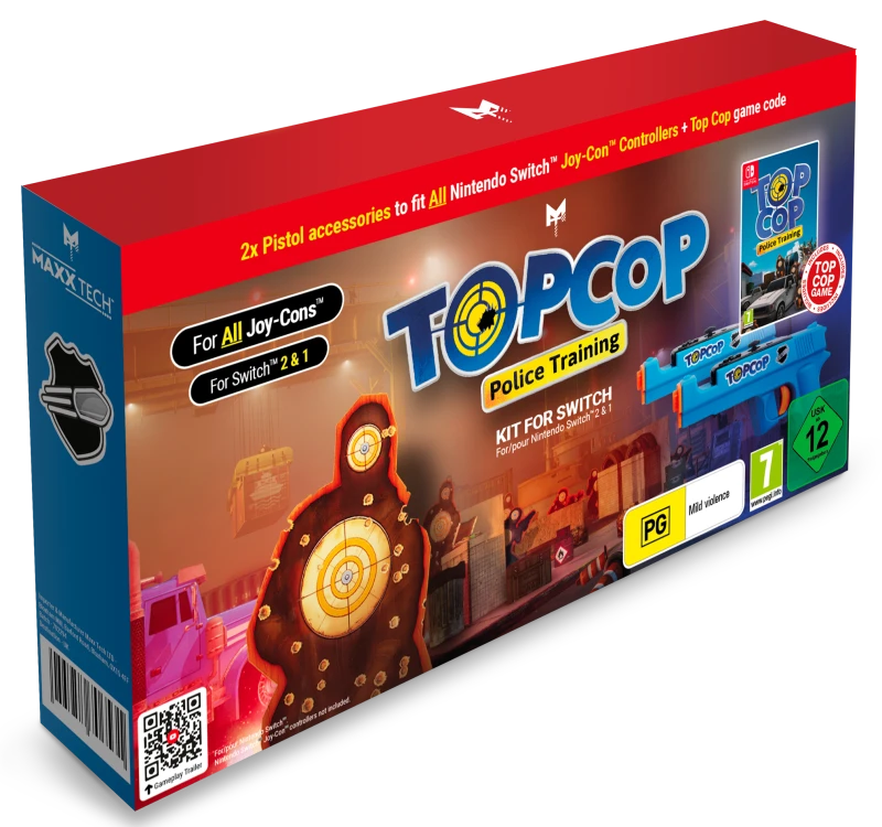 Image of Top Cop: Police Training Game & Gun Kit [Code in a Box] (Switch) Video Games