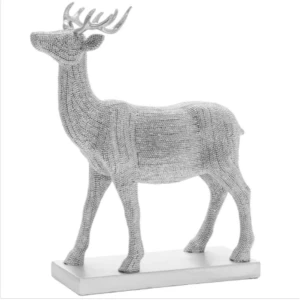 image of Silver Art Silver Stag Small Figurine By Lesser & Pavey