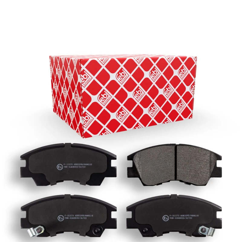 Image of FEBI BILSTEIN 16128 Brake pad set Front Axle, with acoustic wear warning Brake Pad Set,disc brake (402)