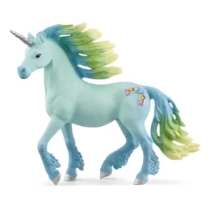 SCHLEICH Bayala Marshmallow Unicorn Stallion Toy Figure, 5 to 12 Years, Multi-colour (70722)