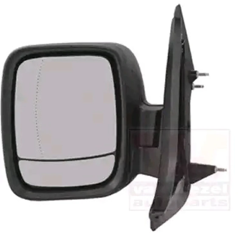 Image of VAN WEZEL 3891801 Wing mirror * HAGUS * Left, black, for manual mirror adjustment, Rough Outside Mirror (50)