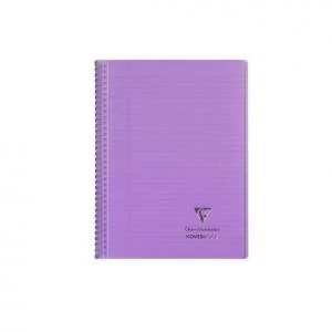 image of Koverbook Wirebound A4 PP Cover 160p Purple Pack 5 69539EX