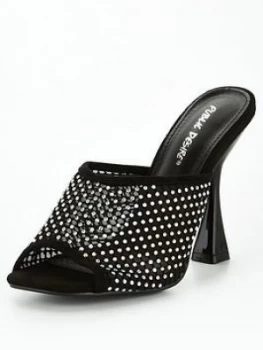 Image of Public Desire Marni Heeled Sandal - Black, Size 7, Women