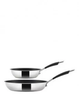 Circulon Momentum Stainless Steel Frying Pan Twin Pack