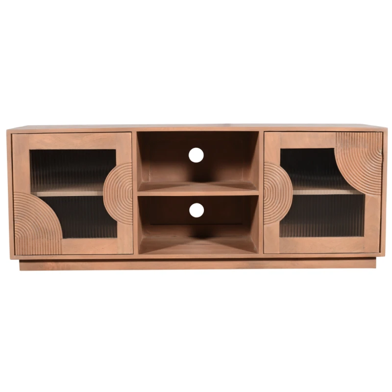 Image of Indian Hub Indus Solid Wood TV Cabinet