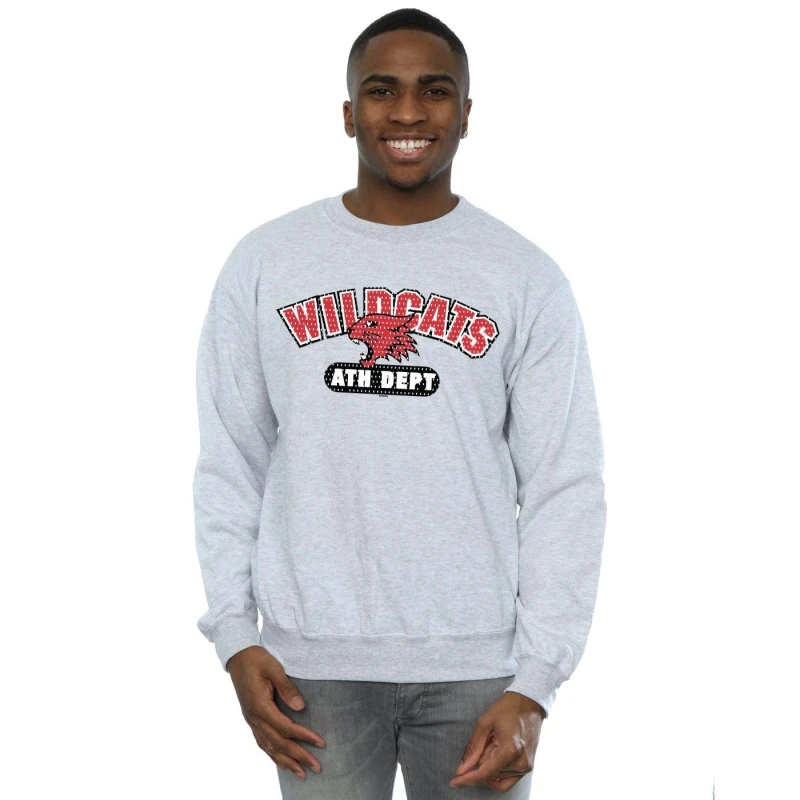 Image of Disney Men High School Musical The Musical Wildcats Athletic Sweatshirt in Grey Size: Small Grey S Male 5059400924008