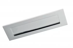 image of Wickes Letterbox - Chrome 76 x 254mm