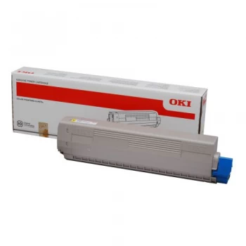 image of OKI 44844613 Yellow Laser Toner Ink Cartridge