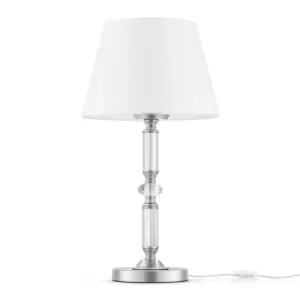 image of Classic Riverside Chrome Table Lamp with Shade