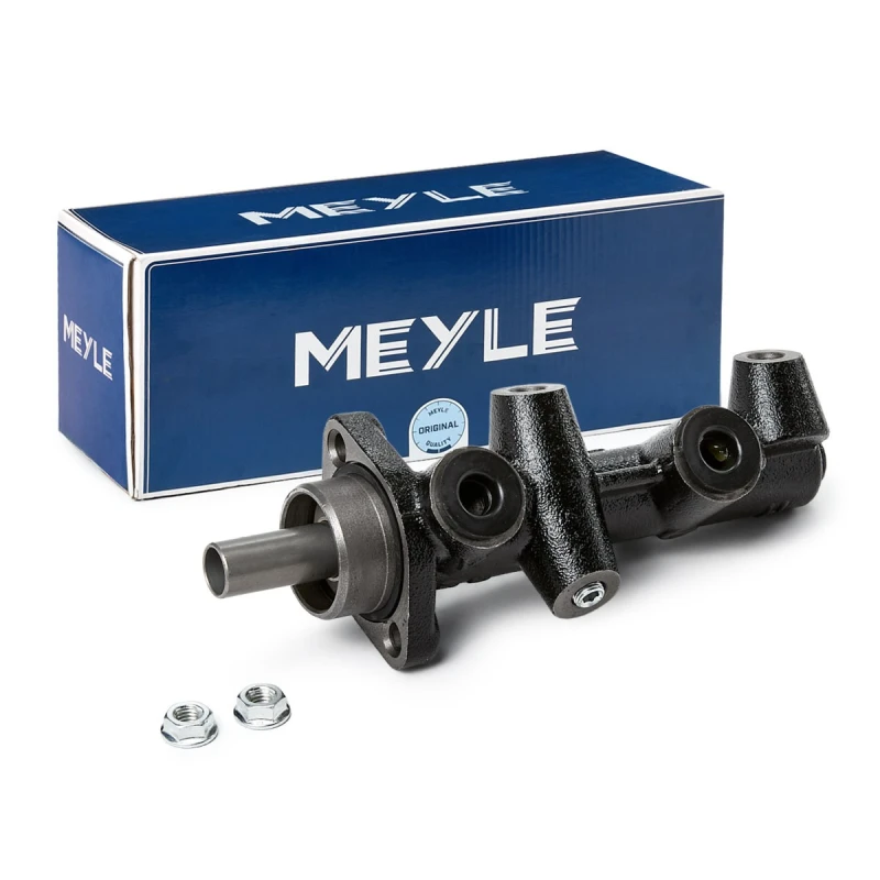 Image of MEYLE 014 532 0004 Master Cylinder Original Quality, Ø: 23,81/19,05mm, Number of connectors: 3 Grey Cast Iron Master Cylinder,brakes (258)