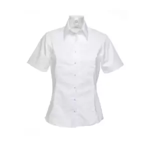 Image of Kustom Kit Womens/Ladies Short Sleeve Business/Work Shirt (6) (White)