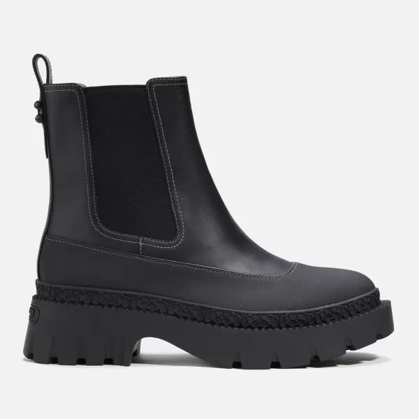 Image of Coach Jayla Leather Chelsea Boots - UK 7