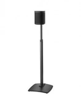 image of Sanus Adjustable Height Wireless Speaker Stands Designed For Sonos One, Play:1, And Play:3 - Black